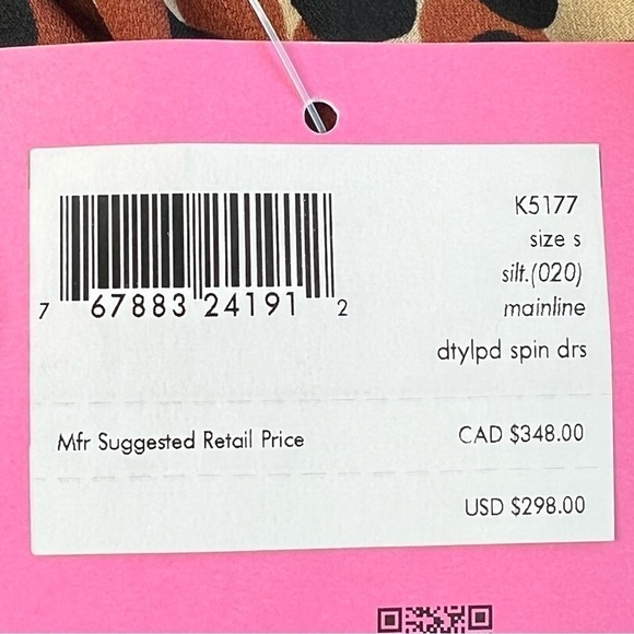 NWT KATE SPADE Dotty Leopard Spin Dress Size 2 - Picture 12 of 16